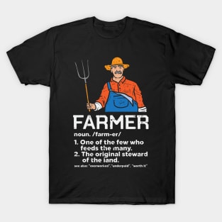 Farmer definition T-Shirt